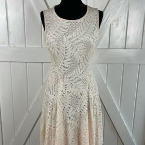 Cream/blush Tommy Hilfiger dress size 10